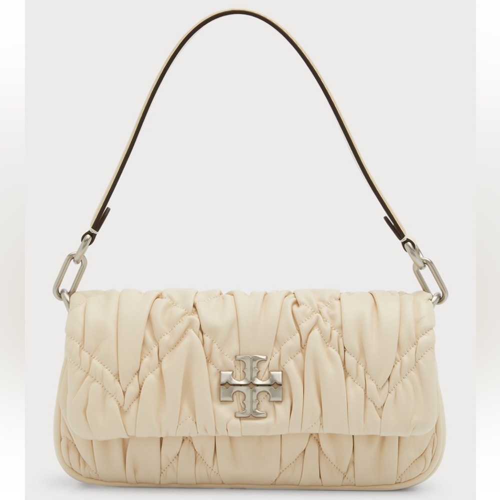Tory Burch Kira Diamond-Ruched Small Shoulder Bag